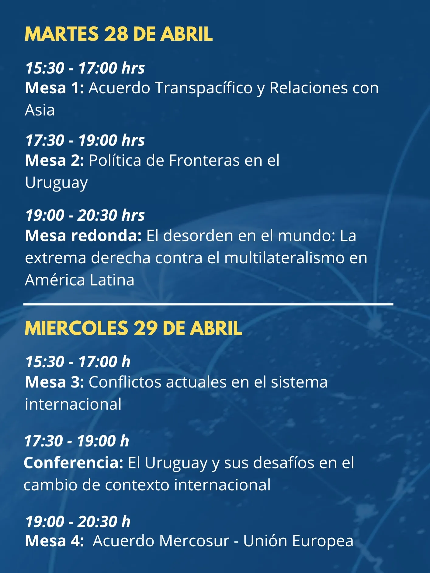 Jornadas de Estudios Internacionales: «Uruguay en un mundo turbulento», imagen 2 de 2